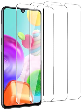 【3 Stück】Schutzfolie für Samsung Galaxy A41, Displayschutzfolie, Panzerglas, Gehärtete Glas | 9H Härte, HD-Klarheit, kristallklar, Ohne Staub und Blasen, Ultrabeständig, Einfache Installation.