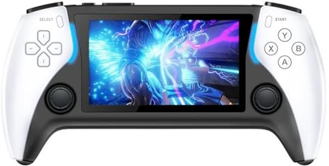 Elydiva 8G 2000+Games Project X Console de Vidéo de Poche Portable 4,3 Pouces IPS Support D'Écran PS1 Gaming Double Haut-Parleur Stéréo Installation Facile