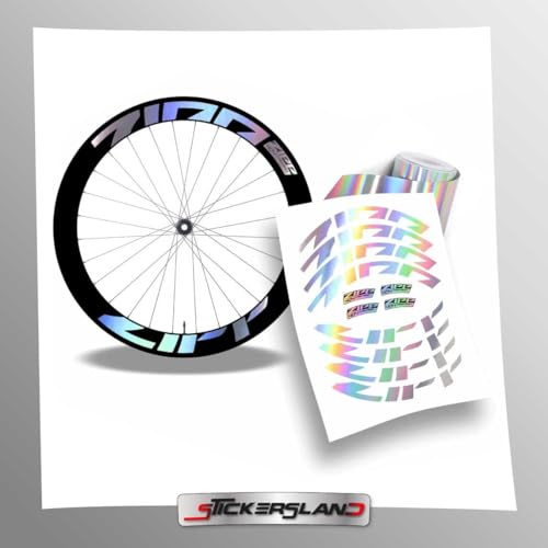 Stickersland® Aufkleber-Set für Fahrrad, kompatibel mit Felgen 404 Firecrest, Profil 58 mm, aus Vinyl, dekoratives Set, wasserdicht, für Felgen, Helm und Rahmen, wetterfest (hologografisch)