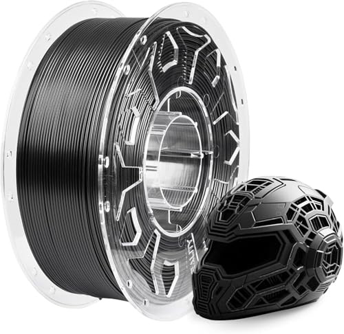 Offizielles Creality ASA Filament 1,75 mm, ASA 3D Druckerfilament, hohe UV-Beständigkeit, hohe Temperaturbeständigkeit für schnelles Drucken von funktionalen Außenteilen, 1 kg (2,2 lbs)/Spule, Schwarz