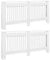 vidaXL 2x Heizkörperverkleidung Weiß MDF 172cm Heizung Abdeckung Heizkörper
