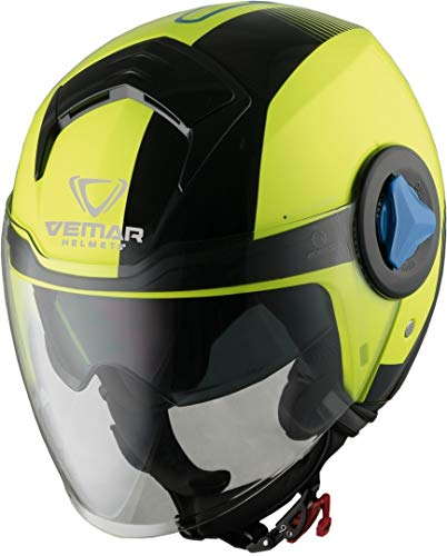Vemar Breeze Radar Jethelm Neon Gelb XL