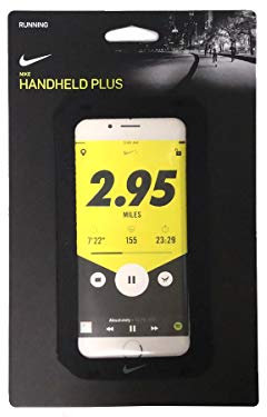 Nike DG1001-082 Brazalete para correr, negro/plateado, F Handheld Plus 2.0