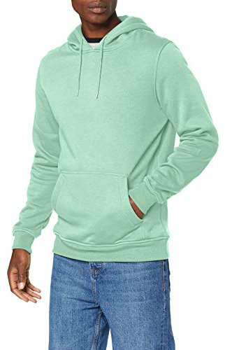 Build Your Brand BY011-Heavy Hoody Sudadera con Capucha Hombre, Verde (Neo Mint), M