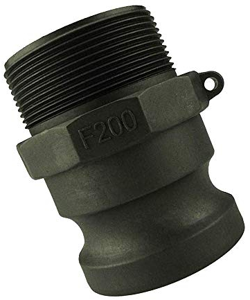 MACHSWON 1 raccord de tuyau d'arrosage pour réservoir d'eau IBC Type F 1-1/2 2 Camlock Raccord pour robinet de cuisine agricole 2 Noir