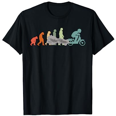 Mofa Mofaroller Moped Mofafahrer tshirt Mofa EVOLUTION Mofa T-Shirt