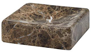 Aquanova Hammam Badaccessoires aus echtem Naturstein Marmor braun (Seifenschale)