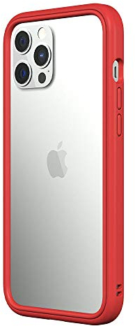 RHINOSHIELD Bumper Case compatible with [iPhone 12 mini] | CrashGuard NX - Shock Absorbent Slim Design Protective Cover 3.5M / 11ft Drop Protection - Red