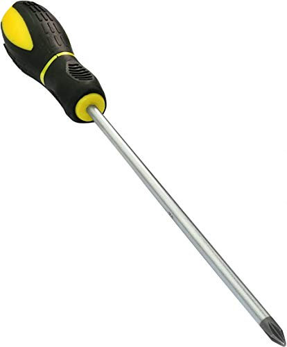 AERZETIX - C45650 - Schraubendreher Einbau Kreuzschlitzkopf PH1 5x150mm für Kreuzschlitzschrauben - Magnetische/Magnetspitze - Bi-Material-Rutschgriff - Stahlklinge/CR-V/ -S2