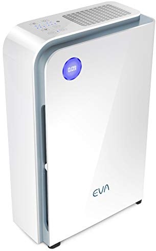 EVA Alto nine Air Purifier, Ultra Silent 18dB, True HEPA 99.99% Allergen, Smoke, Pet Dander, Dust, Pollen Removal, Active Carbon, UV and Ion - 80m² Entire Home/Office Coverage