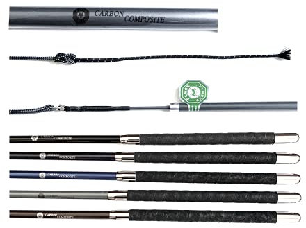 JA Horse Fleck Carbon Composite Longierpeitsche 2 Fach 200 cm (grau)