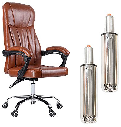 ZREBZYR Gasfeder Für Bürostuhl - Bürostuhl Gasdruckfeder Länge 145 mm, 175 mm für Gamingstuhl, Drehstuhl, Netz, Chrom, Level3