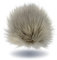 Wohnkult 15-17 cm Kunstfell Bommel mit Druckknopf Pelzbommel Pompon für Mützen Anhänger | 16 Farben (Grau)