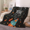 FANSU 3D Kuscheldecke Flauschig Flanell Decke, Microfaser Weich Warm Plüsch Fleecedecke Sofadecke Couchdecke Wohndecke Bettdecke Tagesdecke (Rakete,80x120cm)