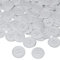AERZETIX - C56509 - Satz von 100 Knöpfe zum nähen runden Ø15x3 mm mit 4 löchern - farbe weiß 24L L24 - aus kunststoff - öffnung 2 mm - kurzwaren nähen kleidung mode stricken decoration