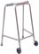 Ultra Narrow Walking Frame with Wheels - Slim Design - 520mm Width - Small - Lightweight Aluminium - Non-Slip Rubber Ferrules - Ergonomic Hand Grips - Rehabilitation Walking Aid