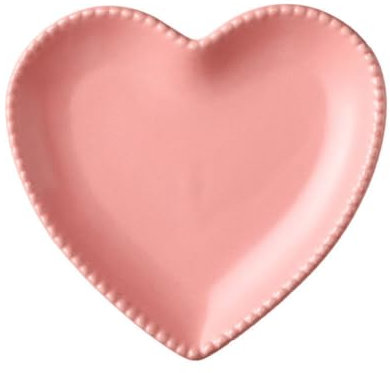 Luxshiny Herzf Rmige Teller Teller Herzform Rosa Keramik Herzgericht ?rmige Keramikplatte Porzellan Salatplatten ?e Salatschale für Küchenhaus (Rosa) öe