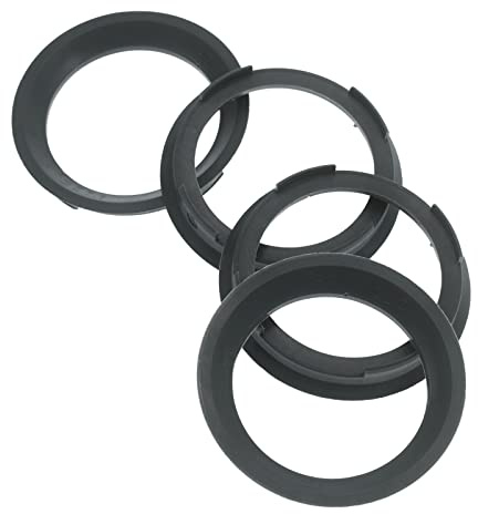 4X Zentrierringe 70,4 x 57,1 mm Dunkelgrau Felgen Ringe Made in Germany