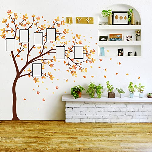Wallpark Groß Baum Bilderrahmen Abnehmbare Wandsticker Wandtattoo, Wohnzimmer Schlafzimmer Haus Dekoration Klebstoff DIY Kunst Wandaufkleber