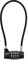 NBYT Steel Cable Rope 4-Digit Combination Lock, Cabinet Door Handle Padlock, diameter3/16, length11,Suitable for Lockers, File Cabinets, Wardrobes, Small Fences, Small Sheds, Pet Door Locks.
