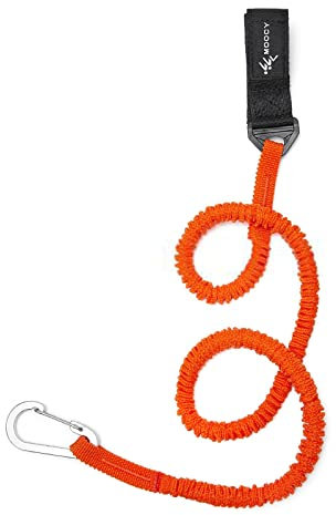 Neue Elastische Kajak Paddel Leine Einstellbar Mit Sicherheit Seil Coiled Krawatte Schnur Rudern Pol Haken Lanyard Zubehör f5R7 Stange Boot Fi