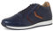 MARCO TOZZI by Guido Maria Kretschmer Herren Sneaker flach aus Leder mit Reißverschluss, Blau (Navy Comb), 42 EU