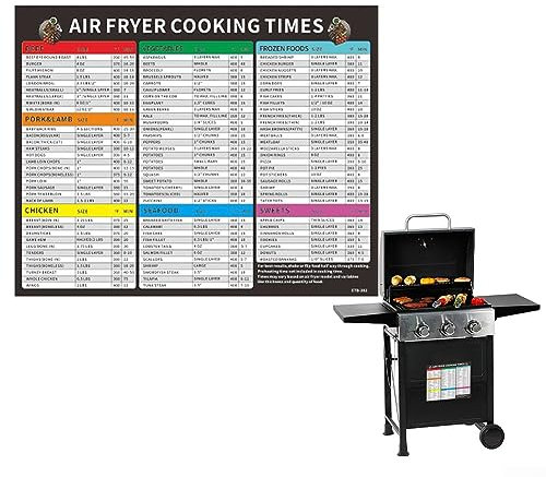 Feuille de triche magnétique, tableau de conversion de friteuse à air, accessoires pour friteuse à air, livre de cuisine, feuille de triche magnétique, recettes professionnelles