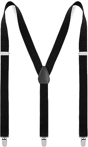 The Glowhouse Herren-Hosenträger in Neonfarben, Schwarz , Einheitsgröße