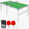 EasyPong | Ping Pong Tisch Groente | 182x91cm | Premium Qualität | Leicht zu transportieren | Stabil | Ideal für Outdoor & Indoor | 2 Schläger + 4 Bälle | Tischtennis | 100% Fun | OriginalCup®