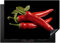 KitchenYeah© Coperchio Piano Cottura 75x52 cm Cucina Copri Fornelli Tappetino Induzione Antiscivolo Piastra Protezione Pepe - Rosso - Erbe - Spezie