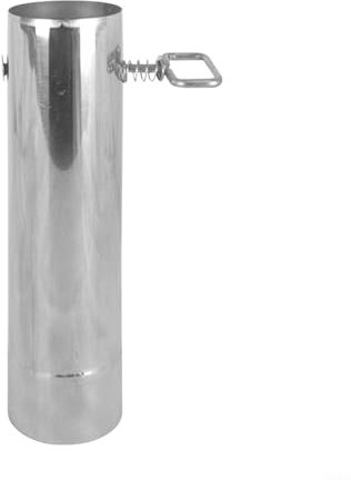 HPLIVE - Tubo de estufa de acero inoxidable de 60 mm para estufa de leña, horno de chimenea, chimenea al aire libre, tubo de estufa