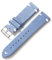 WAikub Wildleder-Uhrenarmband, 20mm, 22mm, Farbnähte, Lederarmband, Uhrenzubehör, Hellblau, 22mm