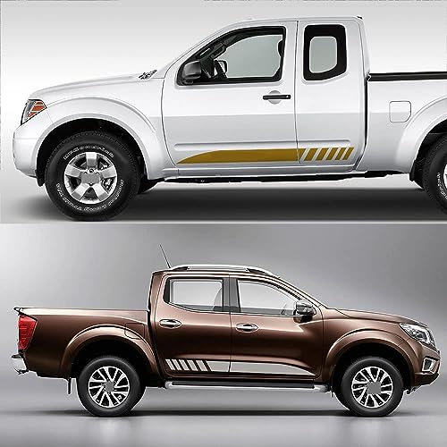 Karosserie aufkleber aufkleber für Nissan Navara NP300 D40 Nismo JDM,Körper dekoration Auto externe Tuning Zubehör,C-Yellow