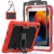 SEYMAC Custodia per iPad 10.2 Pollici (iPad 9a/8a/7a Generazione), Custodia per iPad 9 Generazione, Custodia Antiurto con Protezione Schermo/Supporto Pieghevole/Portapenne per 2021/2020/2019, Rosso