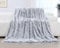 KANKAEU Fluffy Blanket 130x160 cm, Ultra Soft Faux Fur Throw Blanket, Gradient Grey Throws for Sofas, Cozy and Warm Fluffy Throw, Wool Blanket, Sofa Blanket, Bedspread