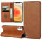 ZYIMOU Handyhülle für iPhone 12 Mini Hülle, Leder Schutzhülle Standfunktion Kartenfach Wallet Klapphülle iPhone 12 Mini Flip Case Cover, Braun