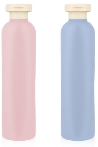 WLLHYF Squeeze Bottles 2 Pack 200 ML Refillable Plastic Travel Containers Empty Bottles With Disc Top Flip Cap Travel Accessories for Shampoo Creams Lotion Conditioner (65.00, Grams)