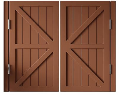 Porte Saloon, Portes Battantes, Porte Western, Demi-taille Porte, Portes De Cloison En Bois Massif, Porte De Majordome De Café De Comptoir De Bar Avec Charnières, Pour Cuisine Salon Emporium(Walnut co