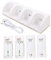 TINEASUR Batteries Charger 4 Slot Battery Charger Station Smart Battery Socket for Rechargeable Batteries Dual Charging Dock for Remote Controllers Not Included Remote