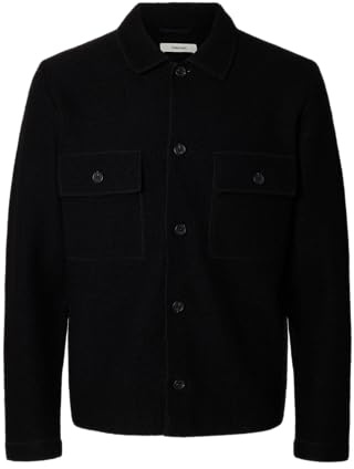Selected Homme Male Strickjacke 100% Woll | Cardigan