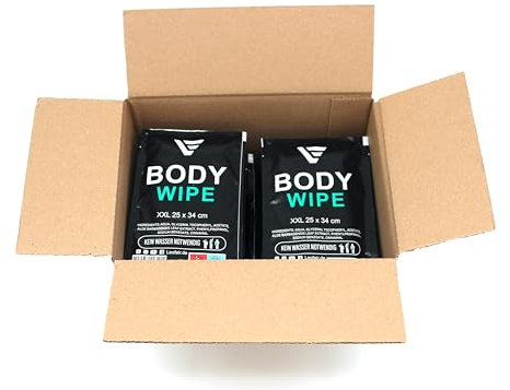 Leofair Lot de 25 lingettes humides à usage unique pour le sport, les loisirs, les voyages, l'extérieur, les festivals, les vacances