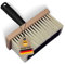 1x WOW!TOOLS Universal-Deckenbürste, Kleisterbürste, robuste Kunststoffborsten, 170 x 70 mm, mit Holzkörper und Kunststoffgriff - Tapezierbürste - Quaste