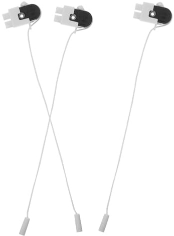 Holibanna 3 pièces Interrupteur à Tirette Mural pour Lampe de Salle de Bain Commande Simple par Cordon Compatible Applique et Suspension Facile à Installer