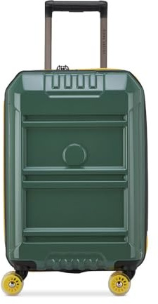DELSEY Paris REMPART 2.0 Rigid Expandable Cabin Suitcase 55 cm x 35 cm x 26 cm Small Green