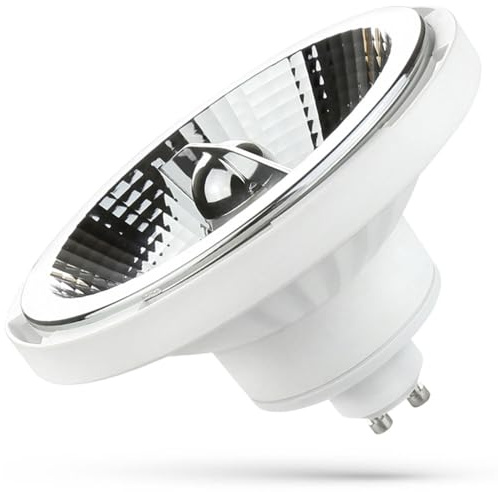 NCC-Licht LED Lampe AR111 Reflektor GU10 10W Warmweiß 3000K Dimmbar | LED Reflektor Ø111x75mm, stufenlos dimmbar, Abstrahlwinkel 20° ideal für Akzent- und Spotbeleuchtung