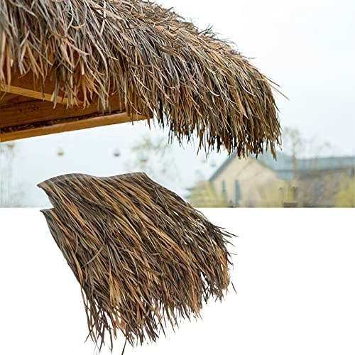 Künstliches Palm-Strohdach für Kabinen, Makramee-Hütten, exotische Dekoration für Sonnenschirme, Outdoor-Gartenpergola, synthetische Strohpalmenblätter (Farbe)