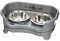 Neater Feeder Express by Neater Pet Brands – Mangeoire Anti-désordre avec gamelles en Acier Inoxydable, Anti-Goutte, sans basculement et antidérapantes (Petit Chien, Gris Acier)