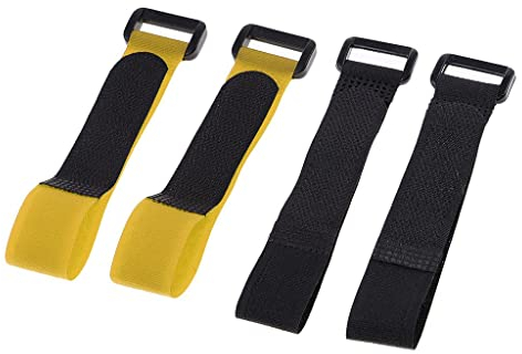 Fenteer 4er-Set Selbstklebendes Hakenband Befestigung für LiPo Akku, 300mm