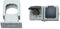 Kopp Druck Iso-Schellen aus Kunststoff (50 Stück), 6 - 16 mm, M6 Gewinde, Kabelbefestigung für Leitungen und Rohre, grau & Nautic Steckdose 250V (16A), 2-fach Schutzkontakt-Steckdose, grau