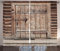 ABAKUHAUS Rustikal Rustikaler Gardine, Holztür Log House, Schlafzimmer Kräuselband Vorhang mit Schlaufen und Haken, 280 x 225 cm, Blasser Kaffee